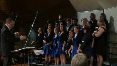 Riverland College Choir performing together