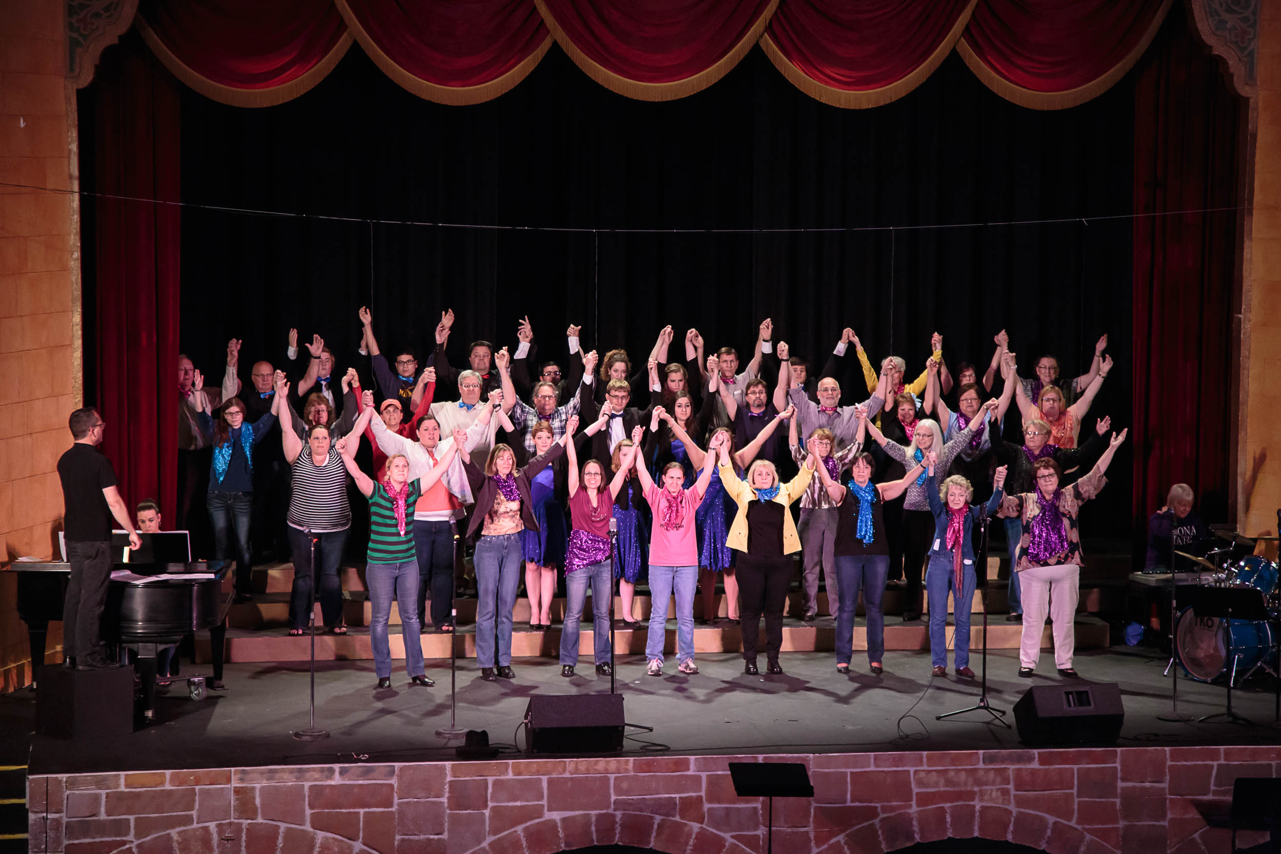 Frequency and Northwestern Singers performing Bach to Rock concert