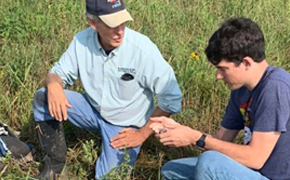 Farmer with Student