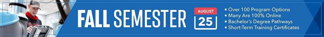 Fall Semester Classes starting August 25
