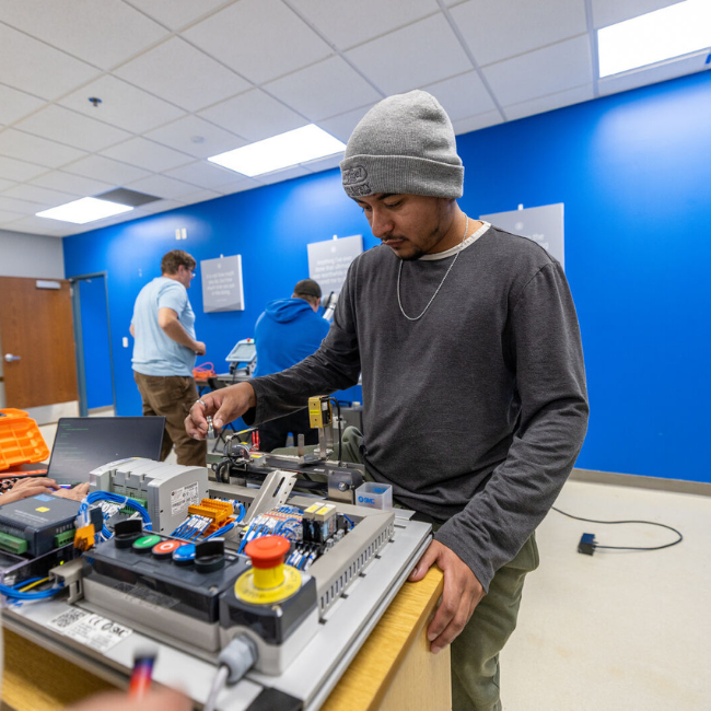 Student in Robotics Lab