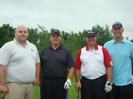 Overall winners of the Doherty Golf Classic with a score of 58 included the team of Shawn Cameron, Pat Noble, Mike Noble and Court Fink.  