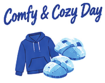 Monday: Comfy and Cozy Day